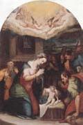 unknow artist THe adoration of  the shepherds oil painting on canvas